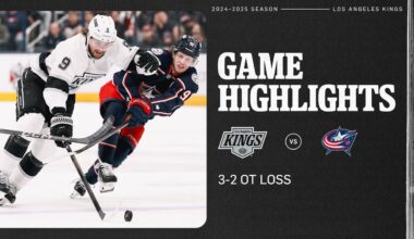 LA Kings Take a Point in Overtime Loss to the Columbus Blue Jackets | Game Highlights