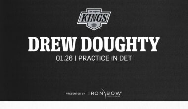 Defenseman Drew Doughty | 01.26.25 LA Kings Practice in Detroit