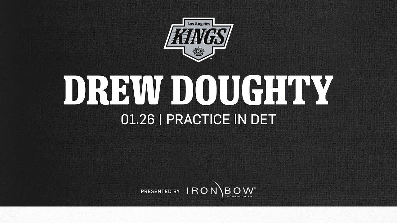 Defenseman Drew Doughty | 01.26.25 LA Kings Practice in Detroit