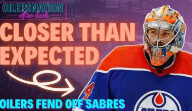 Stuart Skinner backstops Edmonton Oilers to 3-2 Win over Buffalo Sabres