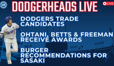 DodgerHeads Live: Dodgers trades? Ohtani, Freeman & Betts celebrated; helping Sasaki find burgers