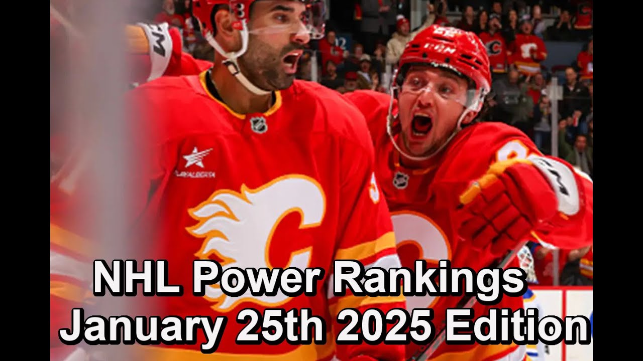 NHL Power Rankings, January 25th 2025 Edition