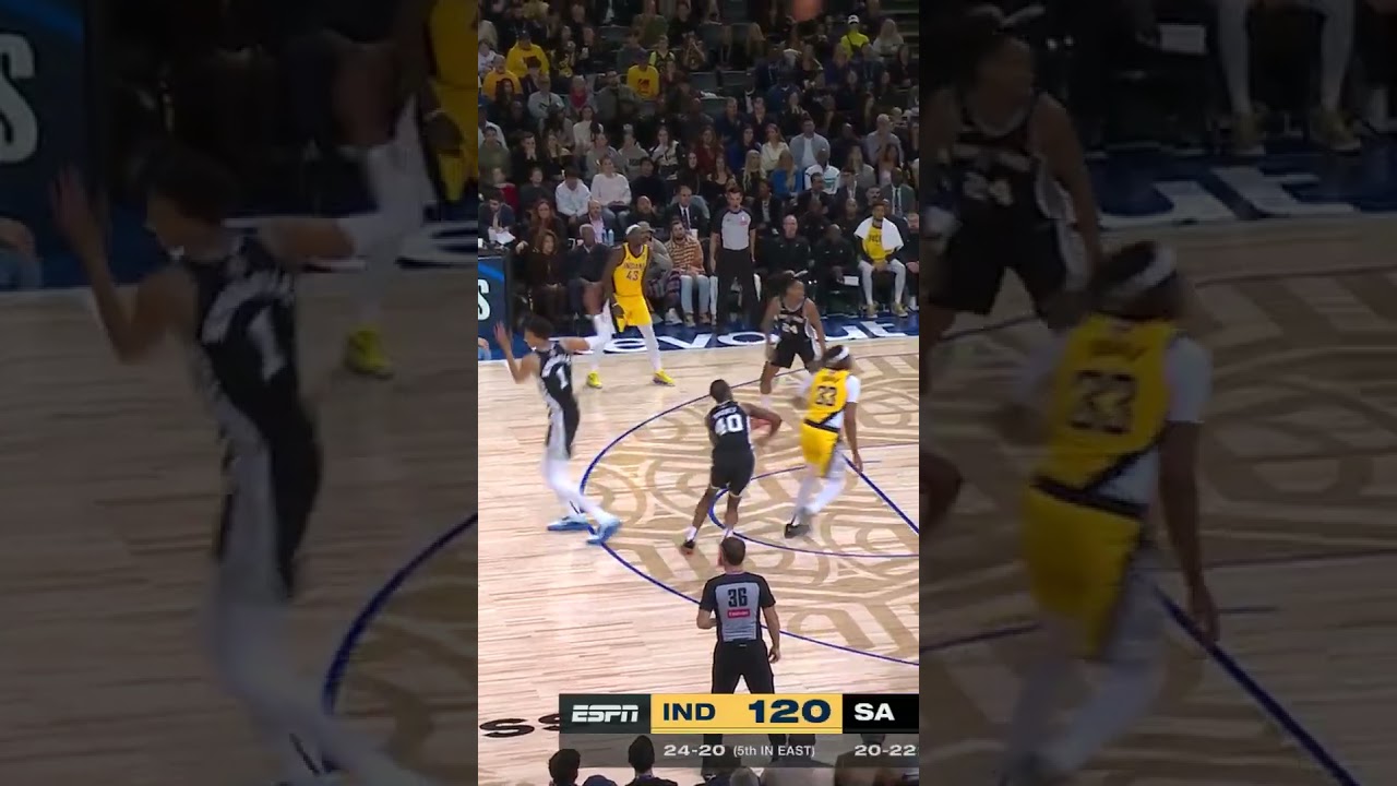 Andrew Nembhard Buries Logo Three at Spurs 🎯 | Indiana Pacers