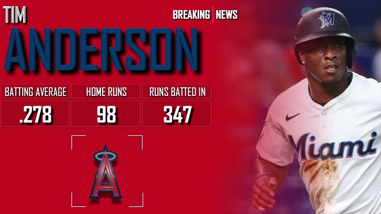 𝐁𝐑𝐄𝐀𝐊𝐈𝐍𝐆 𝐍𝐄𝐖𝐒: Los Angeles Angels, Tim Anderson Agree To Minor League Deal | 2024 MLB Offseason