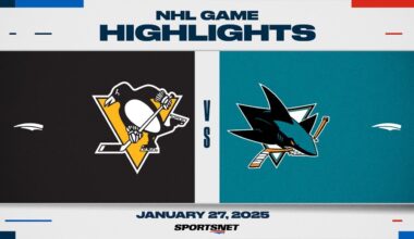 NHL Highlights | Penguins vs. Sharks - January 27, 2025