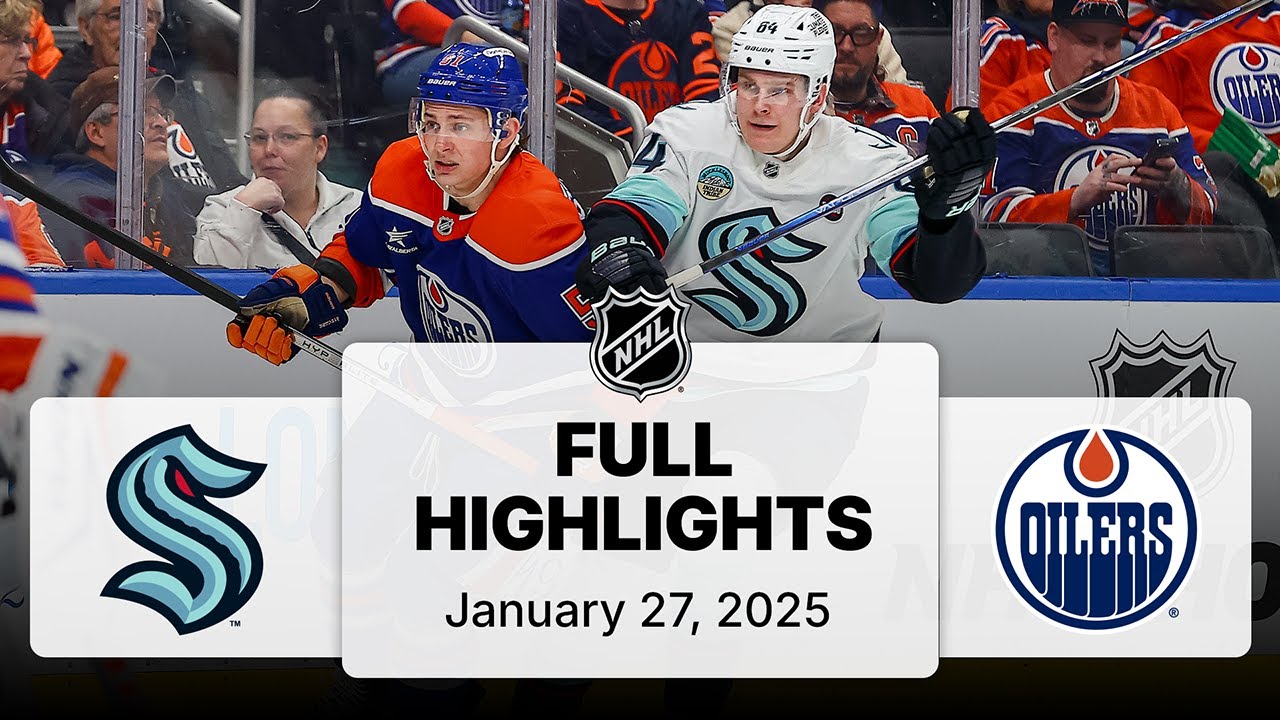 NHL Highlights | Kraken vs. Oilers | January 27, 2025