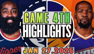 Los Angeles Clippers vs Phoenix Suns Game 4th Highlights Jan 27,2025 NBA Season 2024-25