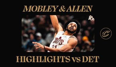Cavs vs Pistons | Evan Mobley & Jarrett Allen Highlights | 1.27.2025