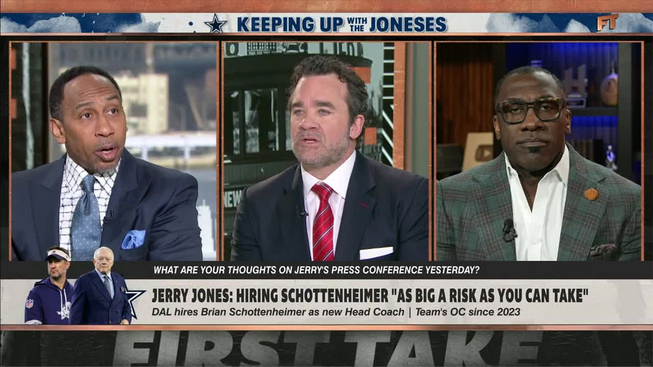 Stephen A. Smith is SAD! 😢 'Jerry Jones has TAKEN THE FUN out of the Dallas Cowboys!' | First Take