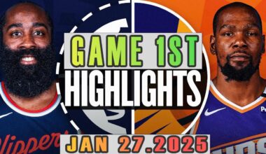 Los Angeles Clippers vs Phoenix Suns Game 1st Highlights Jan 27,2025 NBA Season 2024-25