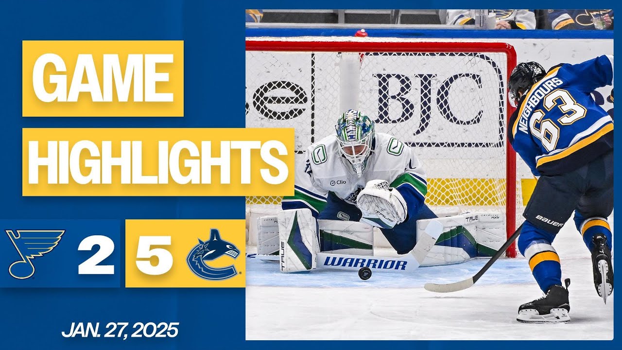 Game Highlights: Blues 2, Canucks 5
