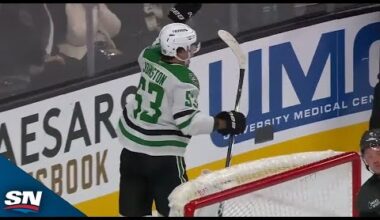 Stars' Wyatt Johnston Caps Off Hat Trick With OT-Winner vs. Golden Knights