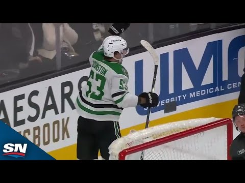 Stars' Wyatt Johnston Caps Off Hat Trick With OT-Winner vs. Golden Knights