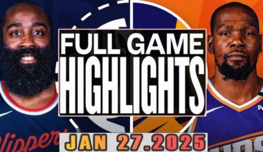 Los Angeles Clippers VS Phoenix Suns Full Game Highlights Jan 27,2025 NBA Season 2024-25