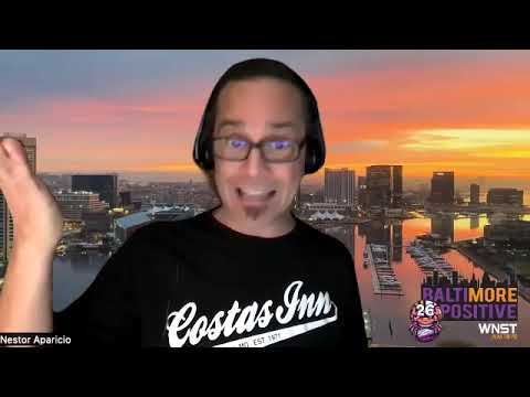Luke Jones and Nestor discuss cold beer at a reasonable price at Oriole Park at Camden Yards