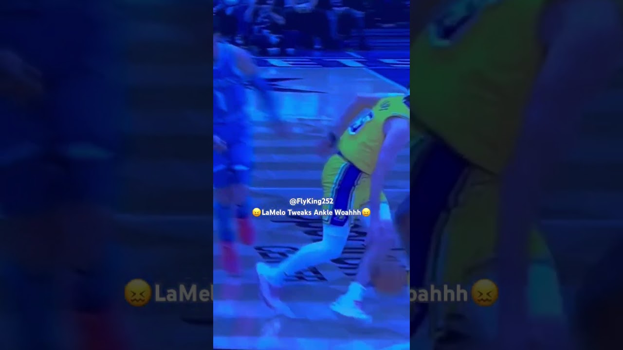 LaMelo Tweaks Ankle Against Lakers#charlotte#hornets#northcarolina#basketball#highlights#shorts#reel