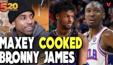 Jeff Teague REACTS to Tyrese Maxey COOKING Bronny James in Lakers-76ers | 520 in the Morning