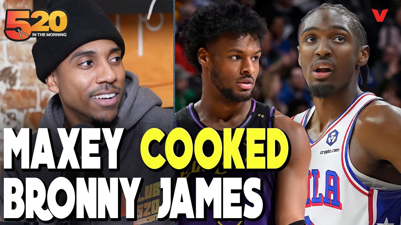 Jeff Teague REACTS to Tyrese Maxey COOKING Bronny James in Lakers-76ers | 520 in the Morning