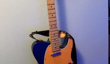My old beat up blue tele needed a facelift so…..