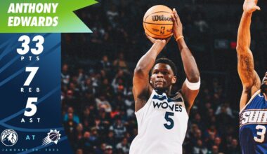 Anthony Edwards Scores 33 Points Against Suns | 01.29.25