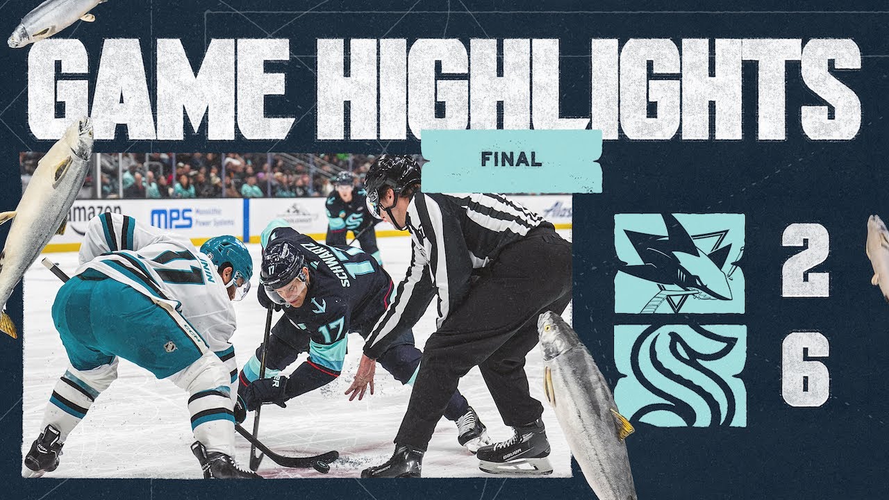Seattle Kraken vs. San Jose Sharks | 01/30 Game Highlights