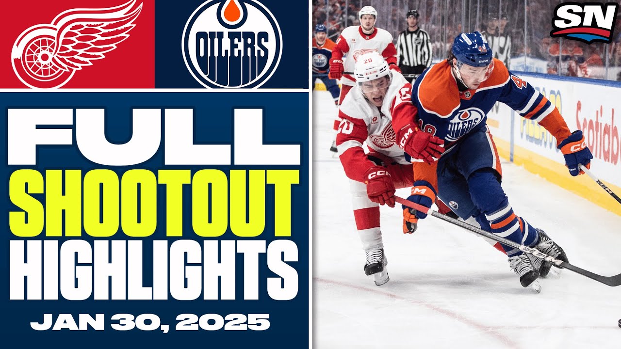 Detroit Red Wings at Edmonton Oilers | FULL Shootout Highlights - January 30, 2025