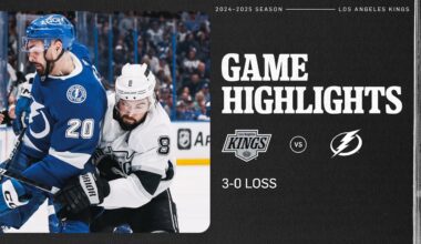 LA Kings are Shut Out in Loss to Tampa Bay Lightning | Game Highlights