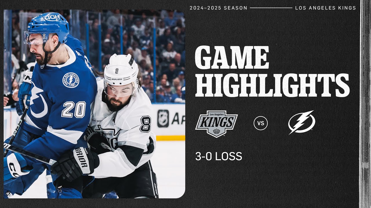 LA Kings are Shut Out in Loss to Tampa Bay Lightning | Game Highlights