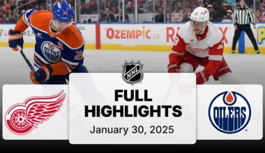 NHL Highlights | Red Wings vs. Oilers - January 30, 2025