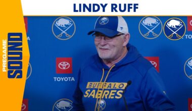 "Clifton Will Be Out Tonight" | Buffalo Sabres Coach Lindy Ruff On Lineup, Rob Ray HOF Night