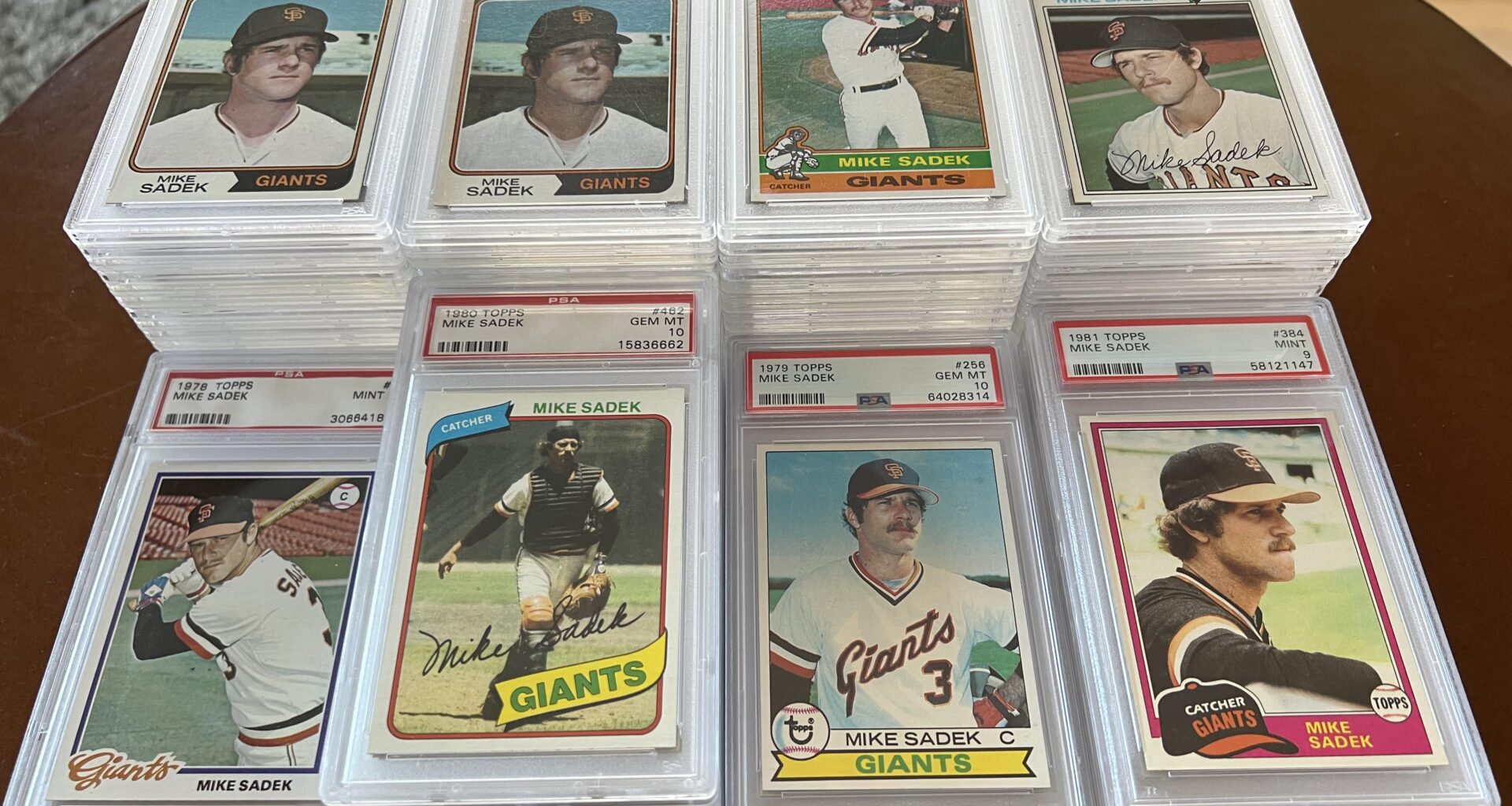 My MLB Dad died 4 years ago so I started collecting PSA-graded cards for his 3 grandsons