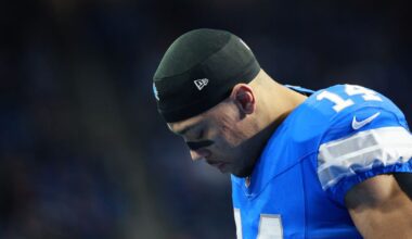 Amon-Ra St. Brown reacts to Ben Johnson becoming Bears coach