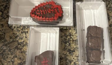 My Mother-in-Law just made brownies. Guess which one is mine?