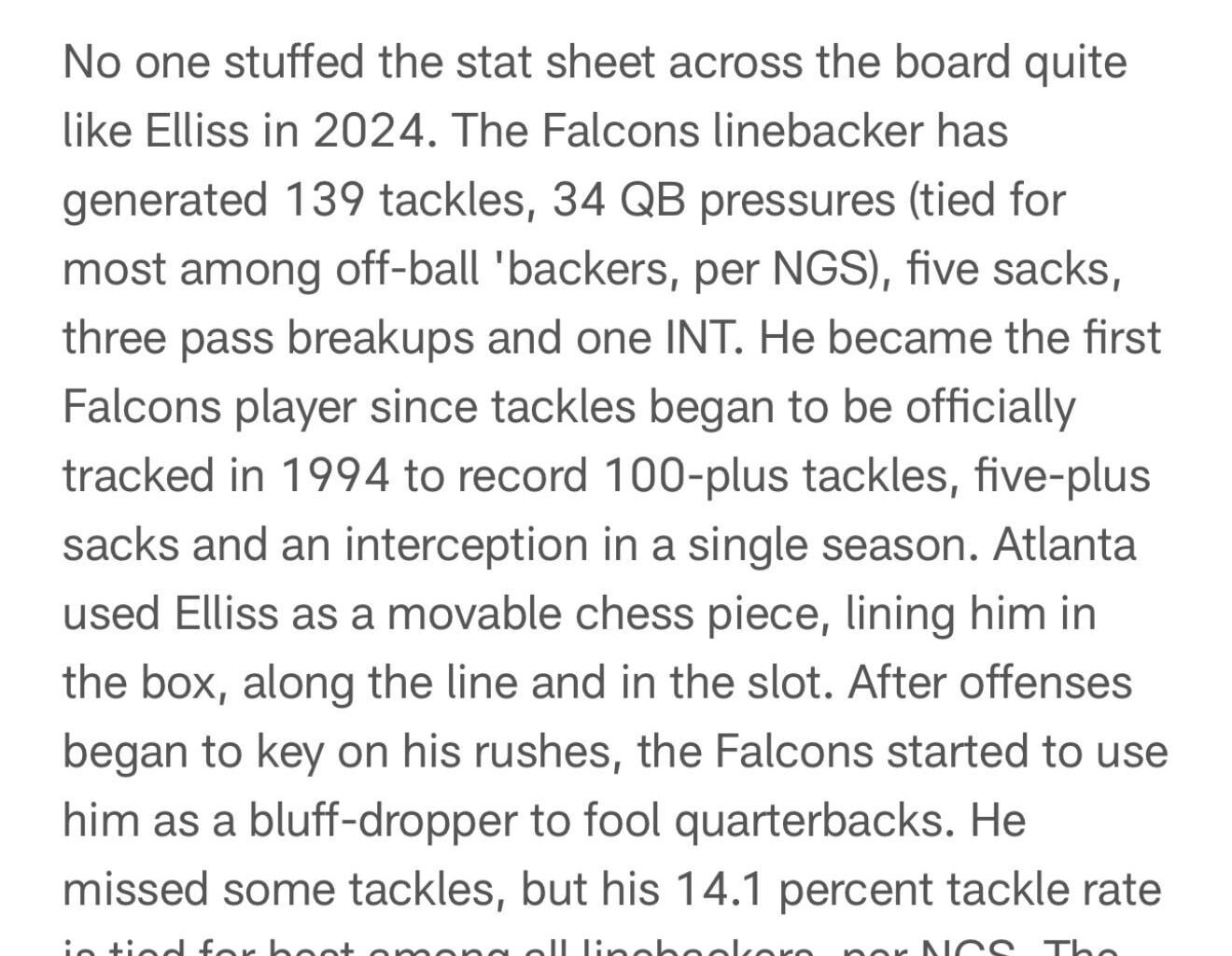 NFL’s 2025 Pro Bowl Games snubs: Kaden Ellis.