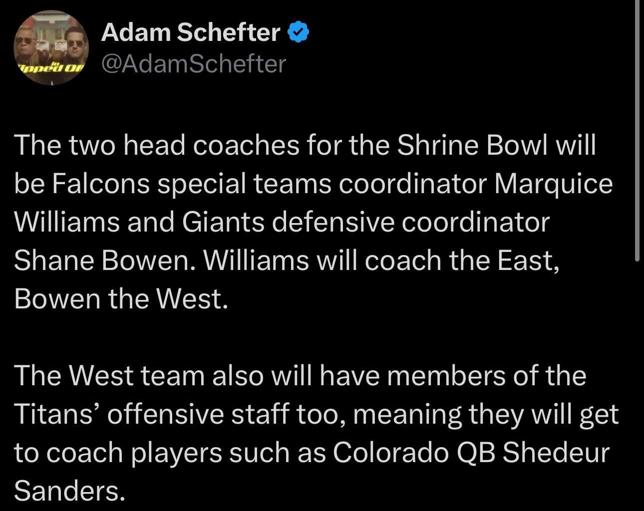 Titans staff will get some early looks at Shedeur Sanders