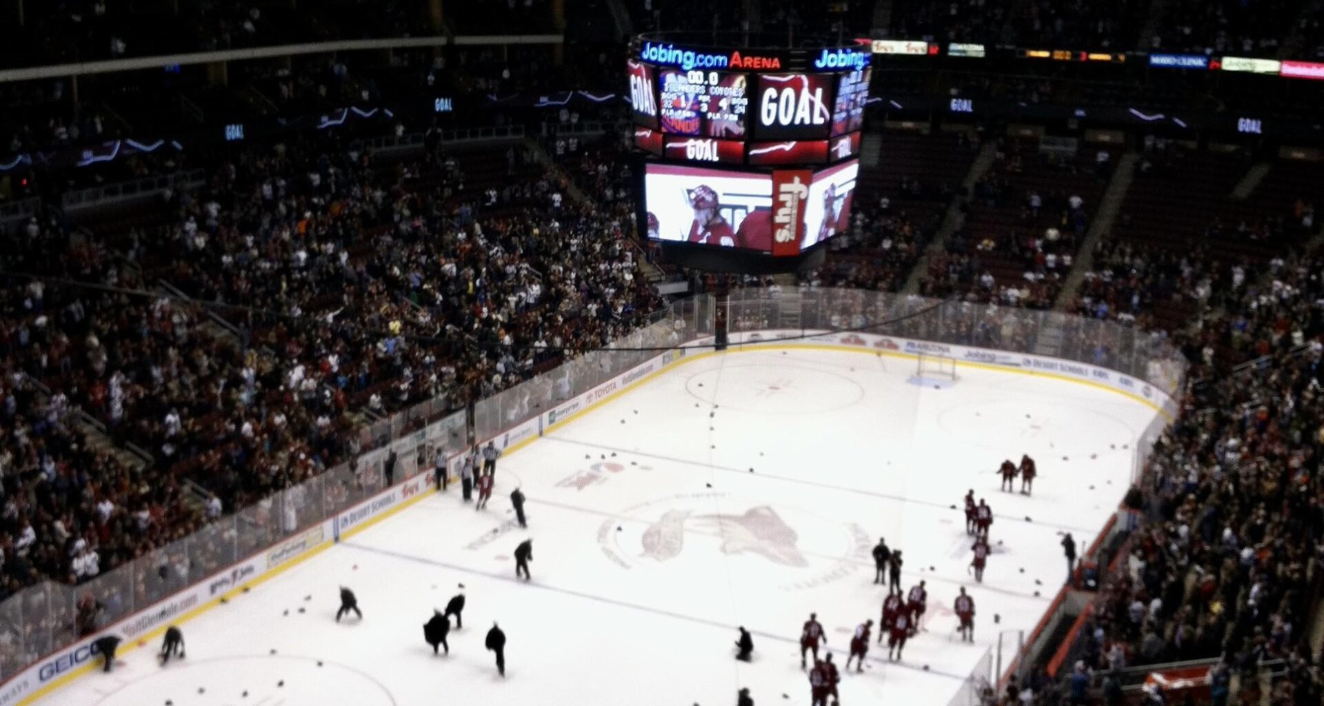 Jan 7, 2012 - Getting to watch Shane Doan score his first career hat trick was special, even from these seats