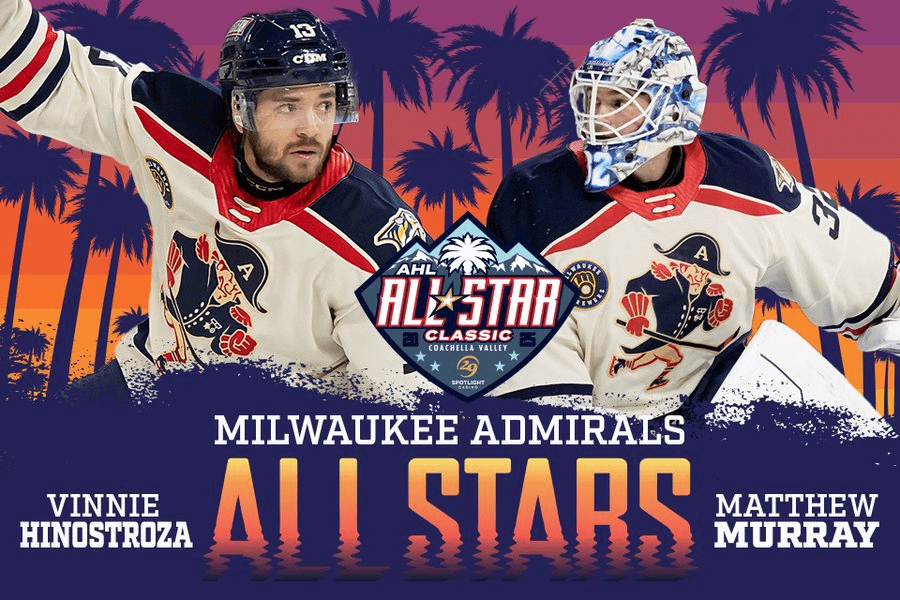 Vinnie Hinostroza and Matthew Murray have been named to the AHL Central Division's All-Star roster
