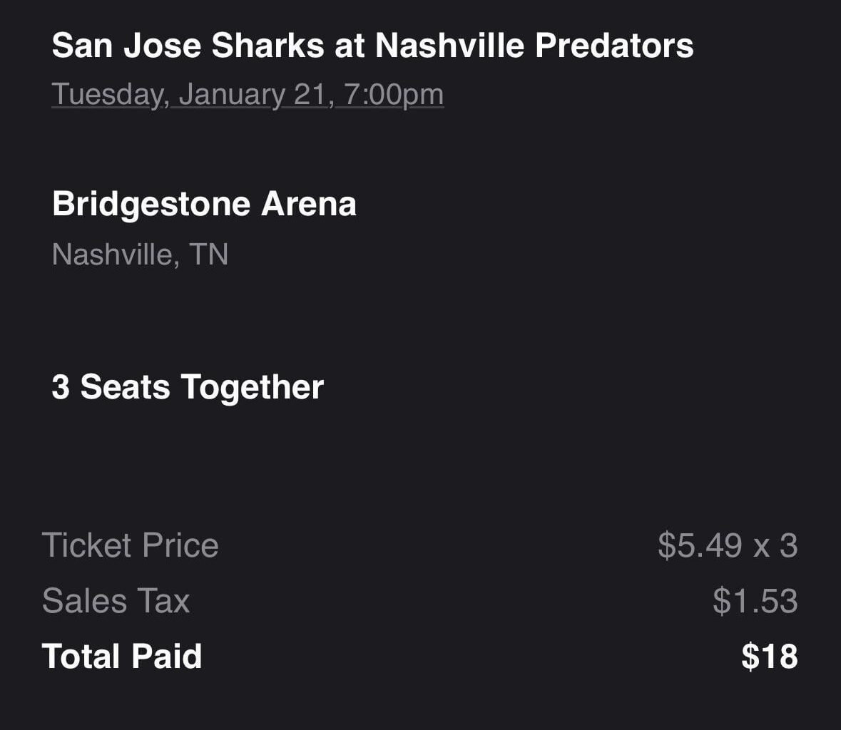Cheap tickets showing up for future games