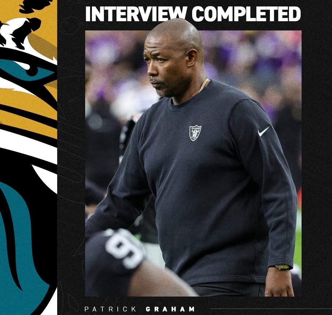 [Jacksonville Jaguars] We have completed an interview with Patrick Graham for our Head Coach vacancy.