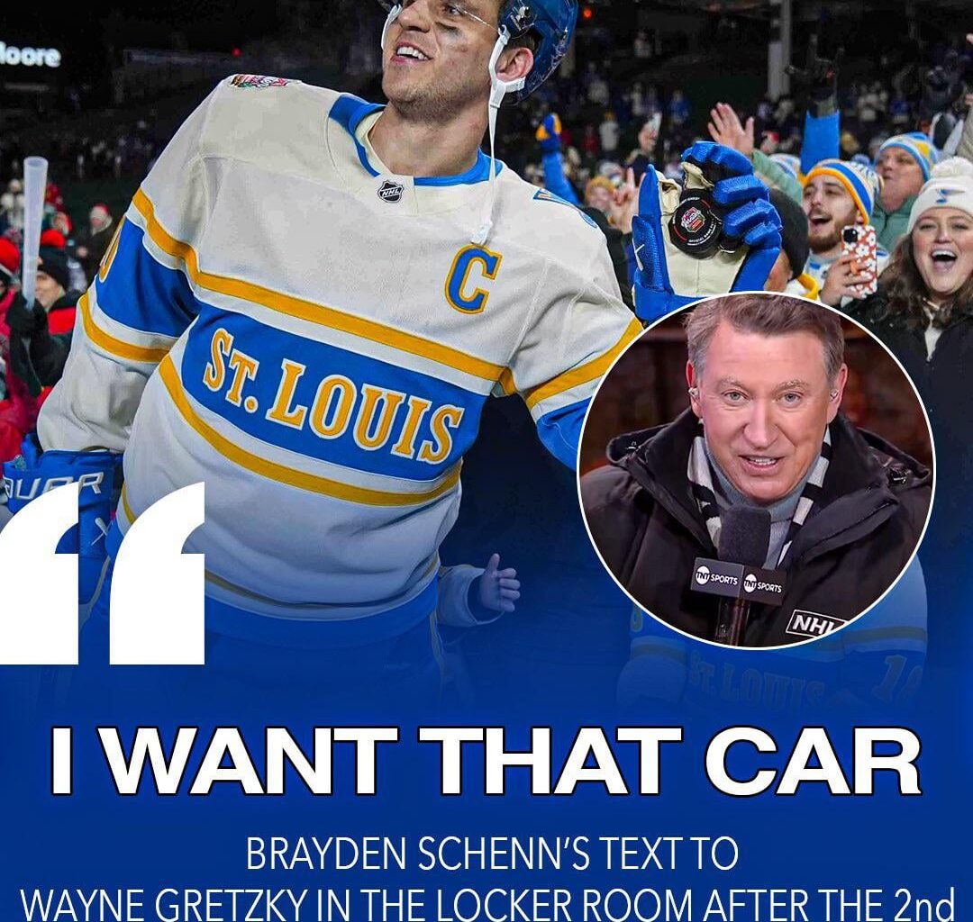 Schenn’s text to Wayne Gretzky during the second intermission after fighting Foligno.