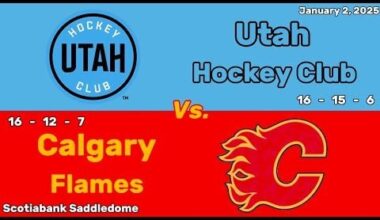 Utah Hockey Club vs Calgary Flames | January 2, 2025 | All Goals