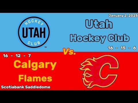 Utah Hockey Club vs Calgary Flames | January 2, 2025 | All Goals
