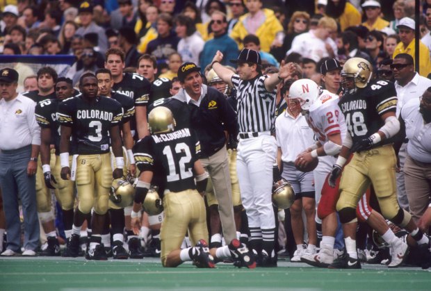 Head coach Bill McCartney of the ...