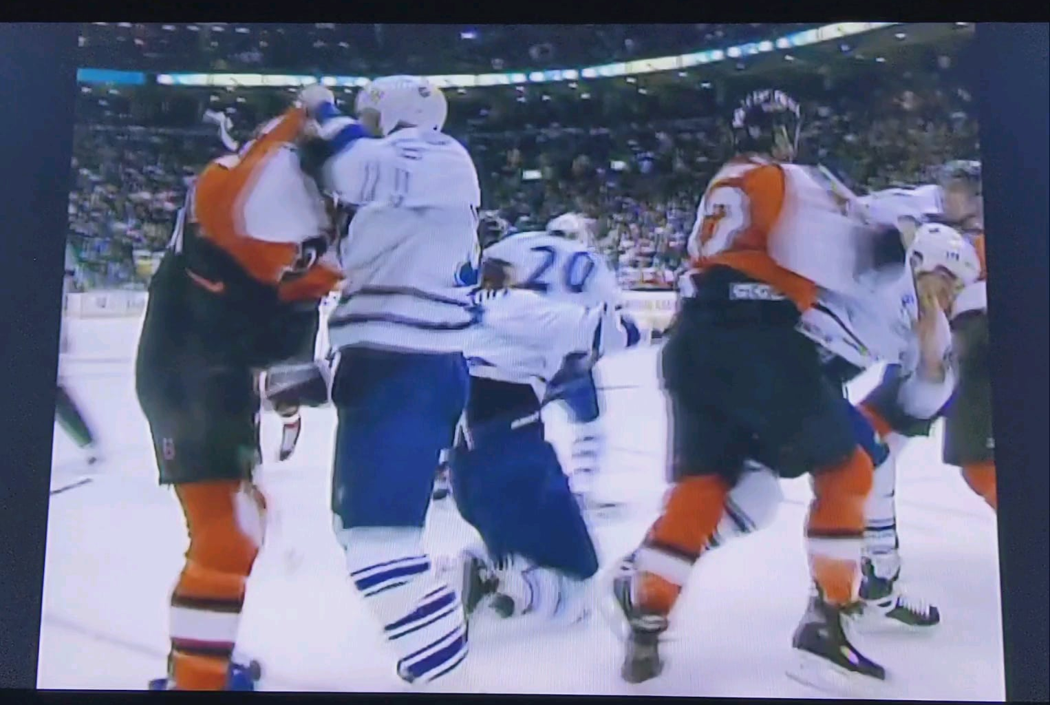 "The Philadelphia Flyers Flu". Sportsnet pre game broadcast hyping up Flyers vs Leafs violent history.
