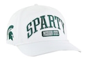 White Michigan State hat with logo.