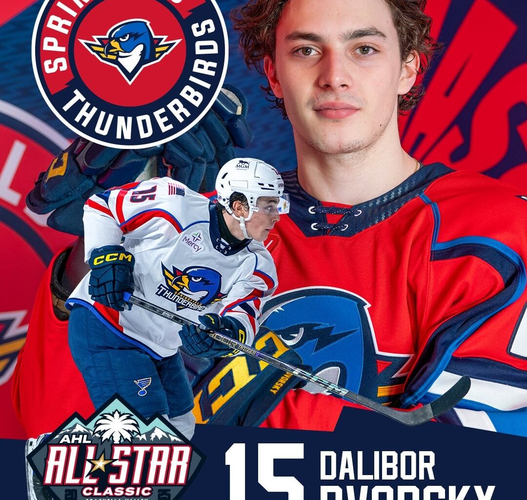 Dalibor Dvorsky has been named as the Thunderbirds All Star selection for the AHL All Star Classic in Coachella Valley in February!
