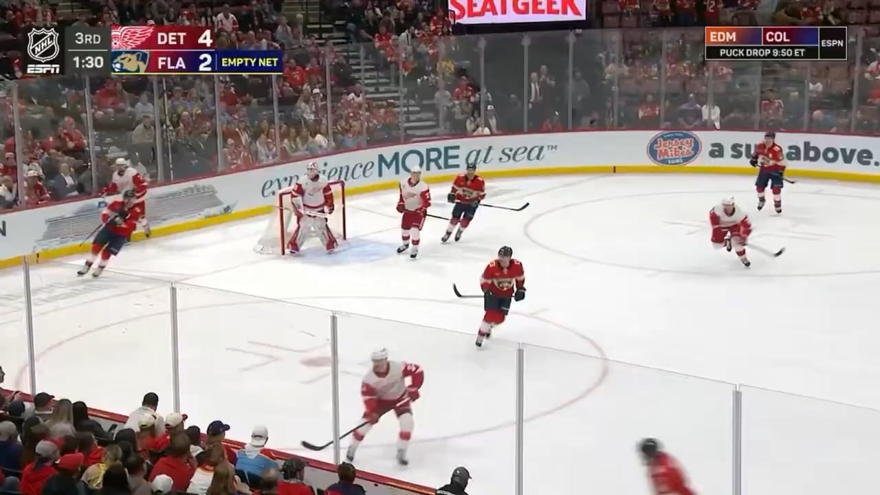 Larkin scores the empty netter to seal it with a bonus road octopus