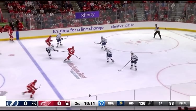 KASPER with the tip to make it 1-0 on 01/25/2025