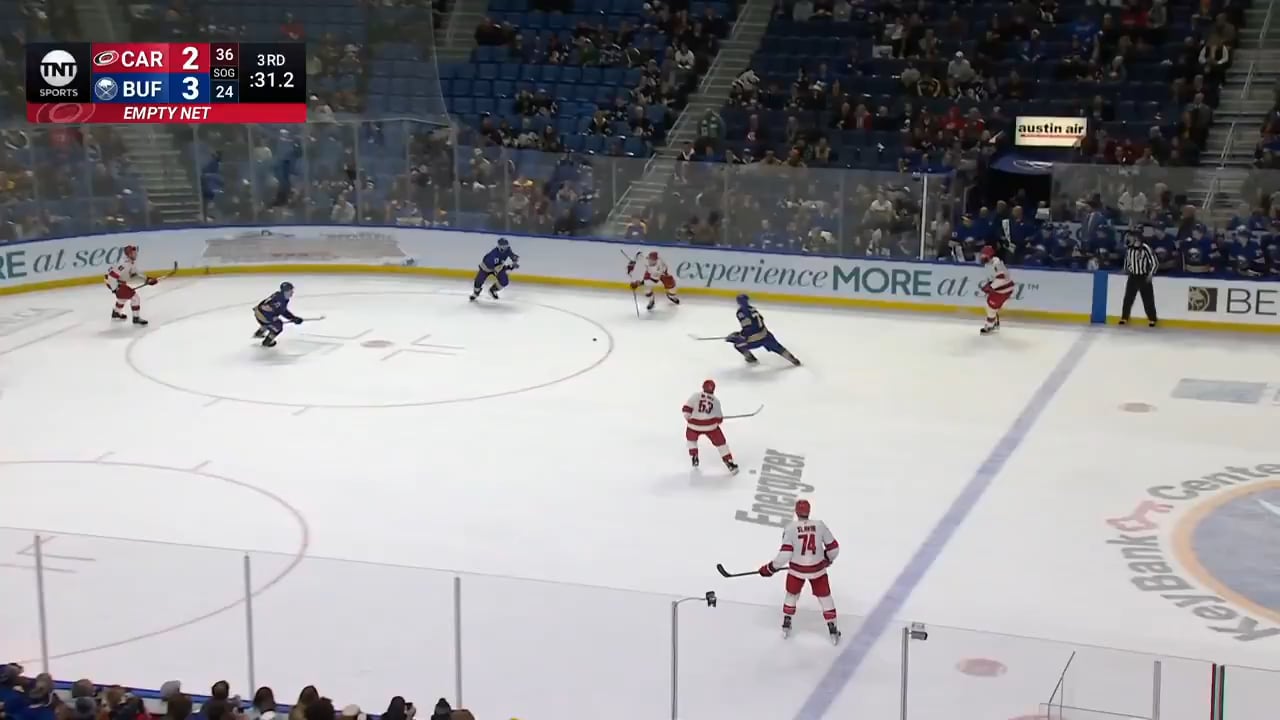 This is the funniest fucking thing I've ever seen. Ryan McLeod scores a hat trick goal because of a penalty committed on him on a breakaway with the goalie pulled, thus allowing Buffalo to score 1 goal in the 3rd period while recording 0 shots on net.