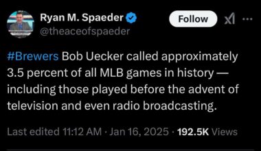 Another crazy Bob Uecker stat